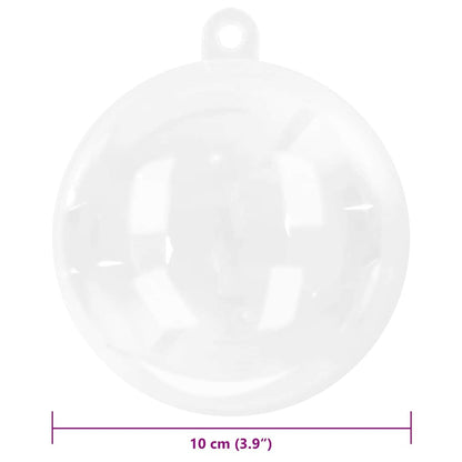 Set di Palle di Natale 100 pcs Trasparente Ø 10 cm | homemem39