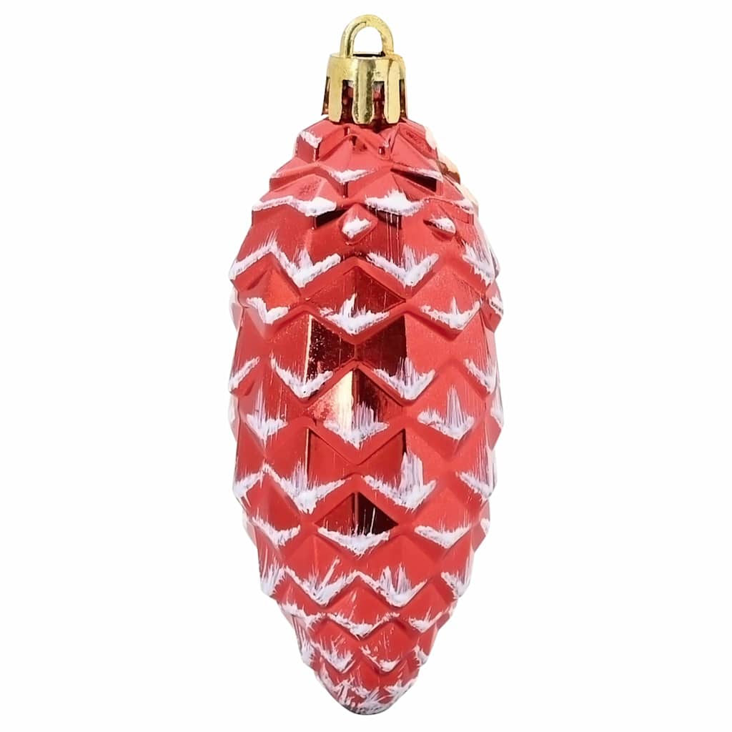 Palla di pino di Natale 40 pcs Rosso Plastica | homemem39