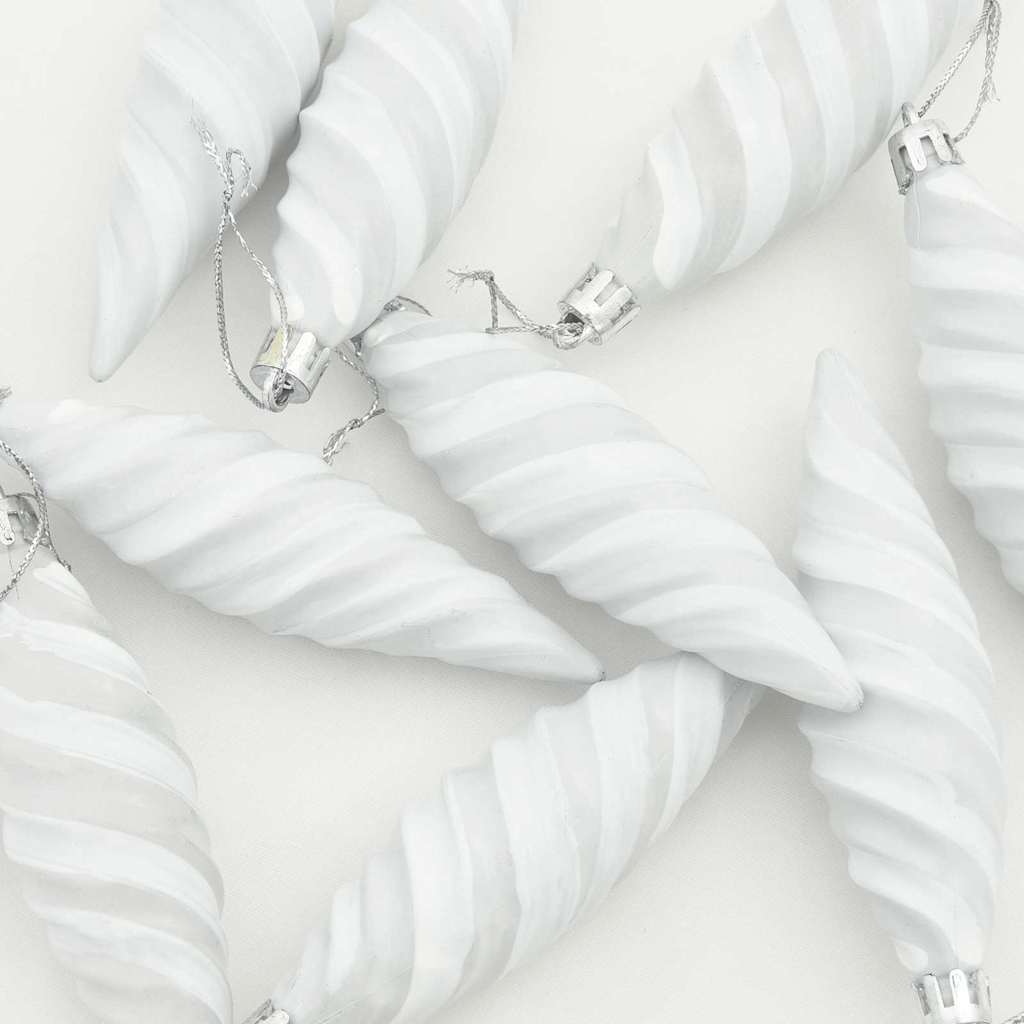 Palla a spirale di Natale 40 pcs Bianco Plastica | homemem39