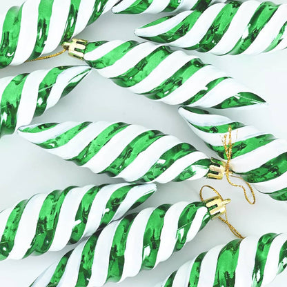 Palla a spirale di Natale 40 pcs Verde Plastica