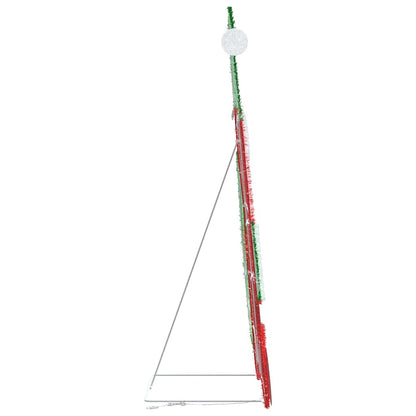 Babbo Natale Illuminato Bianco caldo 70 x 62 cm Tessuto di Lamè | homemem39