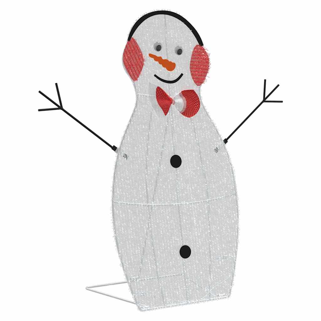 Familia di Pupazzi di Neve Illuminati 3 pcs Bianco caldo | homemem39