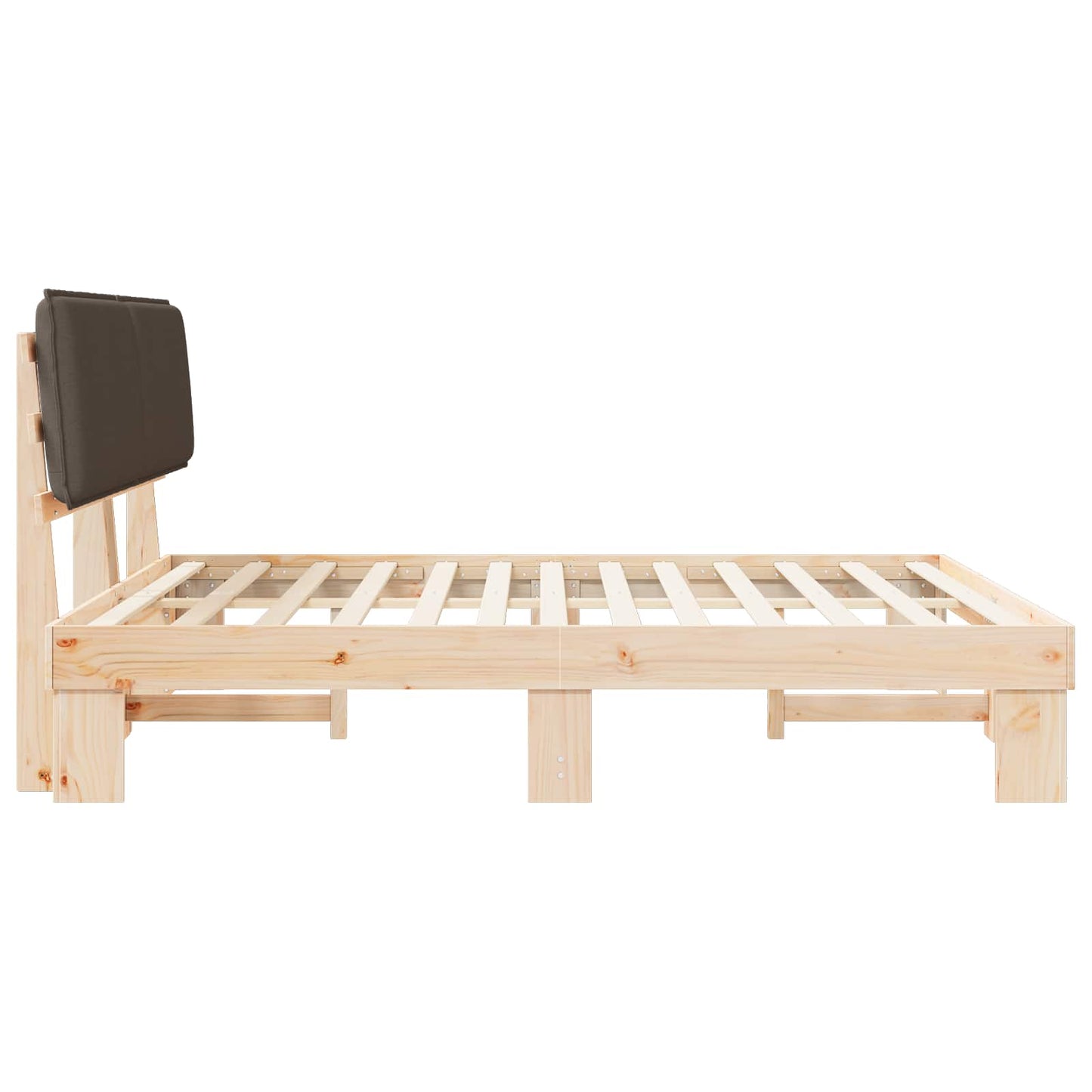 Letto con Testiera Rivestita Talpa 200 x 200 cm Pino massello | homemem39