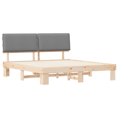 Letto con Testiera Rivestita Grigio chiaro 180 x 200 cm | homemem39