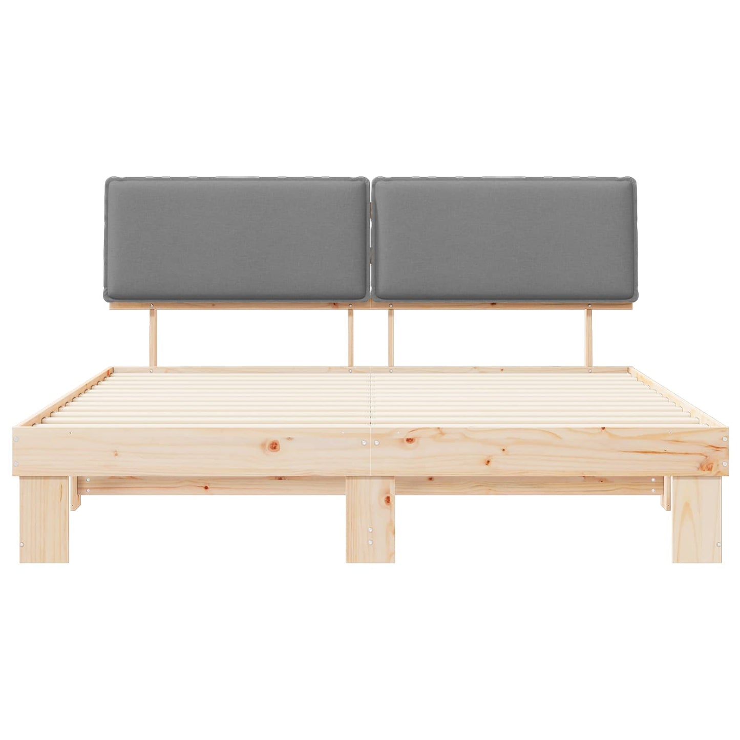 Letto con Testiera Rivestita Grigio chiaro 180 x 200 cm | homemem39
