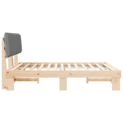 Letto con Testiera Rivestita Grigio chiaro 180 x 200 cm | homemem39