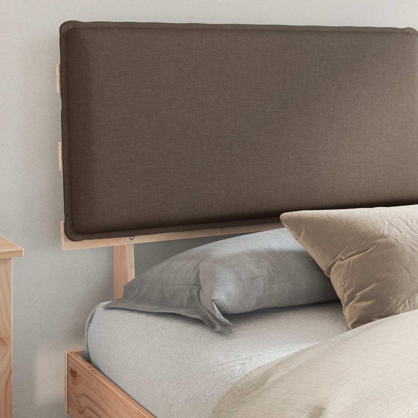 Letto con Testiera Rivestita Talpa 180 x 200 cm Pino massello | homemem39