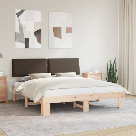Letto con Testiera Rivestita Talpa 180 x 200 cm Pino massello | homemem39