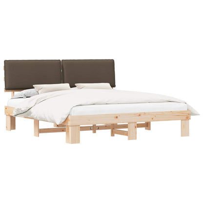 Letto con Testiera Rivestita Talpa 180 x 200 cm Pino massello | homemem39