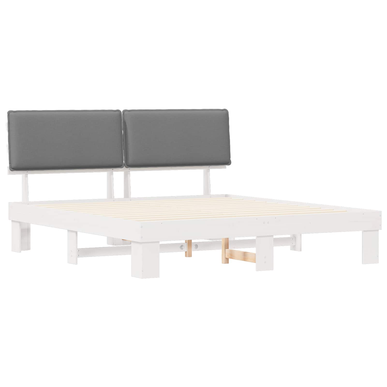 Letto con Testiera Rivestita Grigio chiaro 180 x 200 cm | homemem39