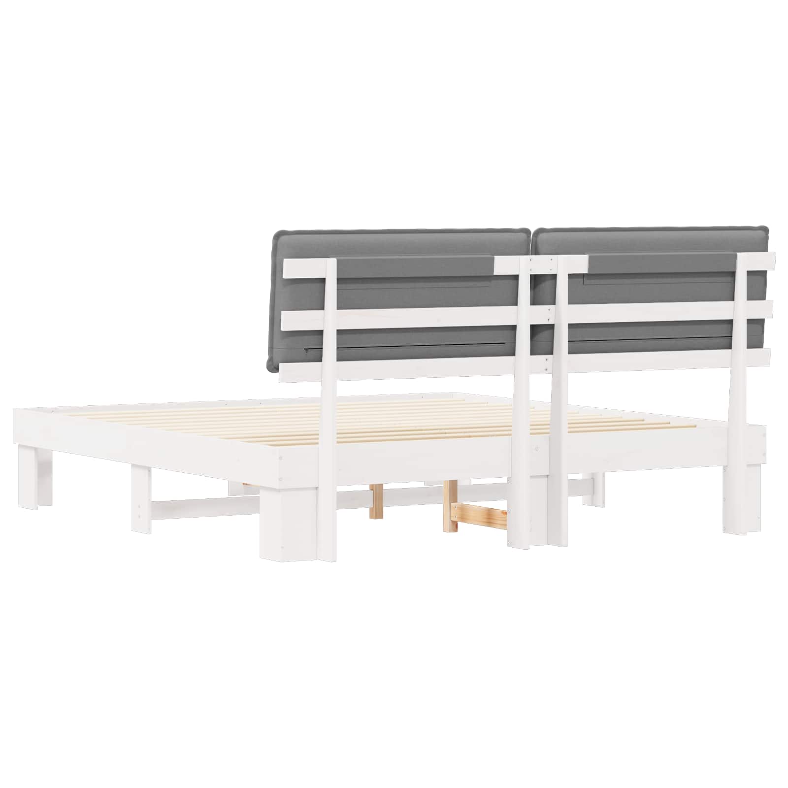 Letto con Testiera Rivestita Grigio chiaro 180 x 200 cm | homemem39