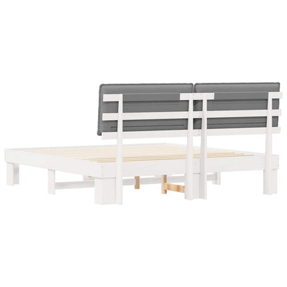 Letto con Testiera Rivestita Grigio chiaro 180 x 200 cm | homemem39