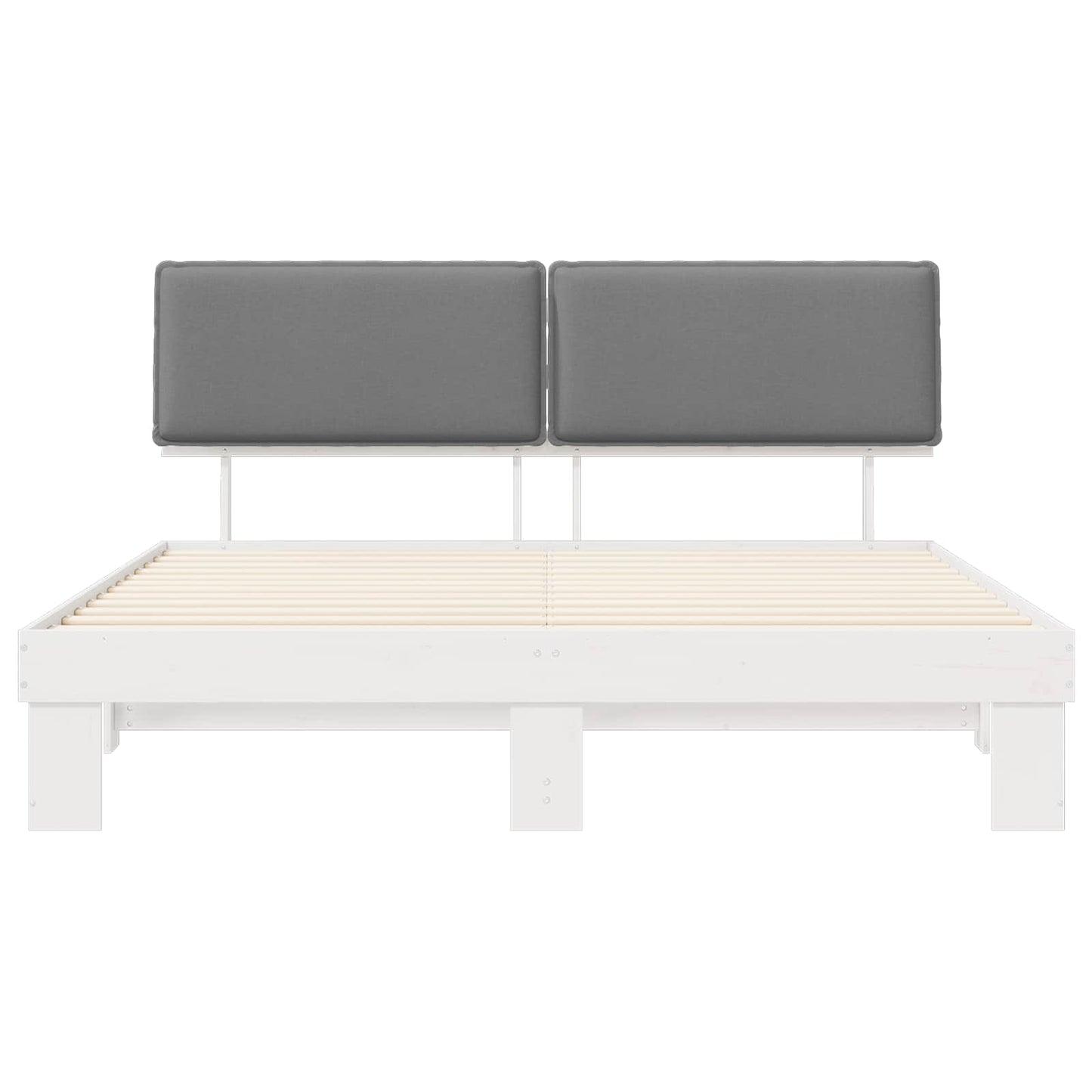 Letto con Testiera Rivestita Grigio chiaro 180 x 200 cm | homemem39
