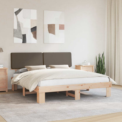 Letto con Testiera Rivestita Talpa 200 x 200 cm Pino massello | homemem39
