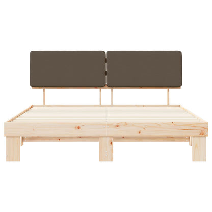 Letto con Testiera Rivestita Talpa 200 x 200 cm Pino massello | homemem39