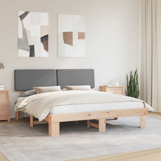 Letto con Testiera Rivestita Grigio chiaro 180 x 200 cm | homemem39