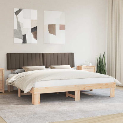 Letto con Testiera Rivestita Talpa 200 x 200 cm Pino massello
