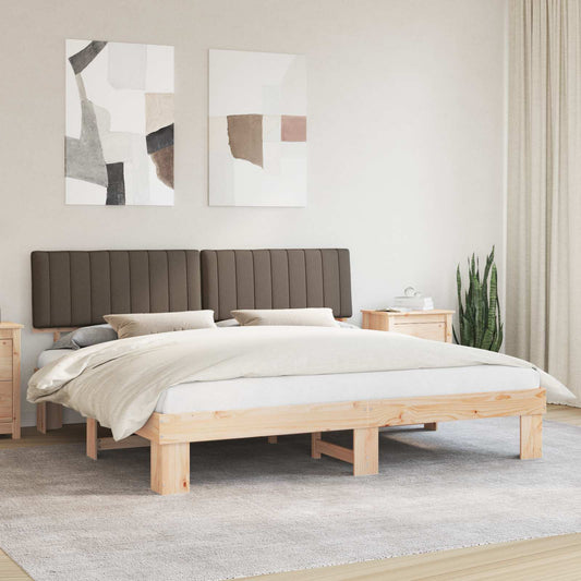 Letto con Testiera Rivestita Talpa 200 x 200 cm Pino massello | homemem39