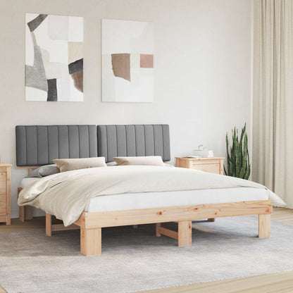 Letto con Testiera Rivestita Grigio chiaro 180 x 200 cm | homemem39