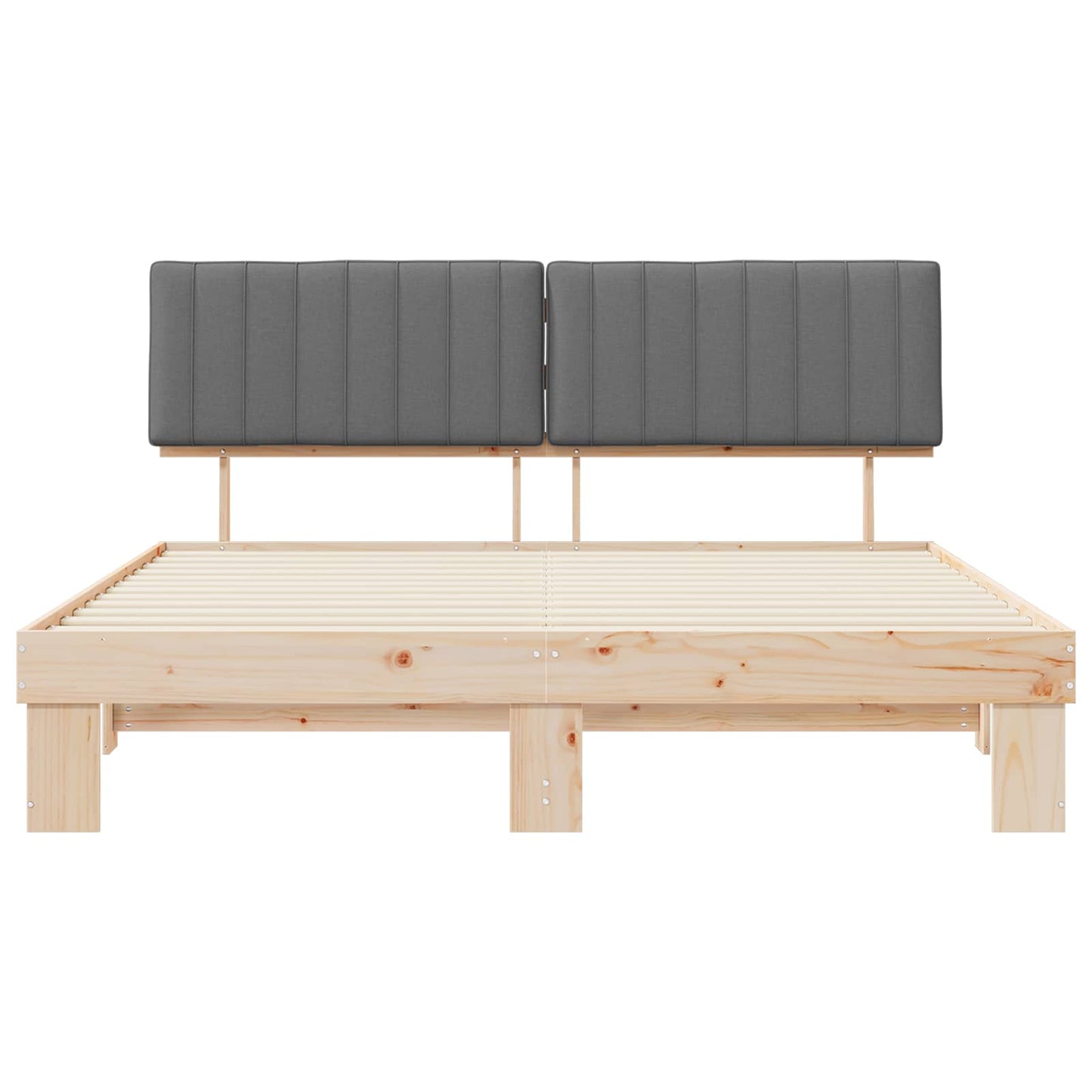 Letto con Testiera Rivestita Grigio chiaro 180 x 200 cm | homemem39