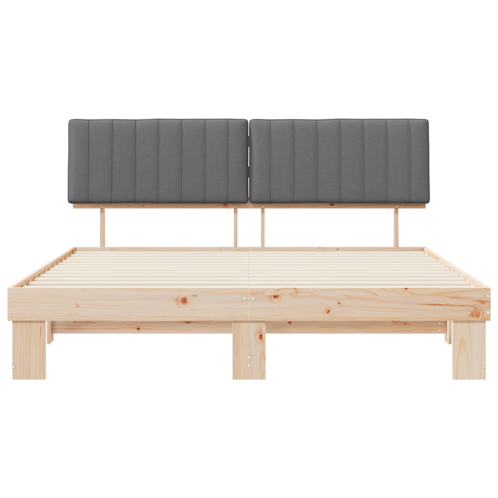 Letto con Testiera Rivestita Grigio chiaro 180 x 200 cm | homemem39