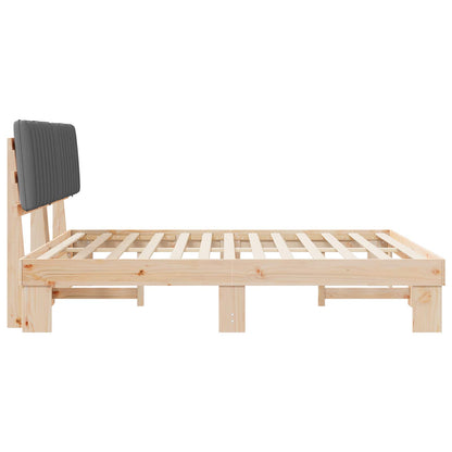 Letto con Testiera Rivestita Grigio chiaro 180 x 200 cm | homemem39