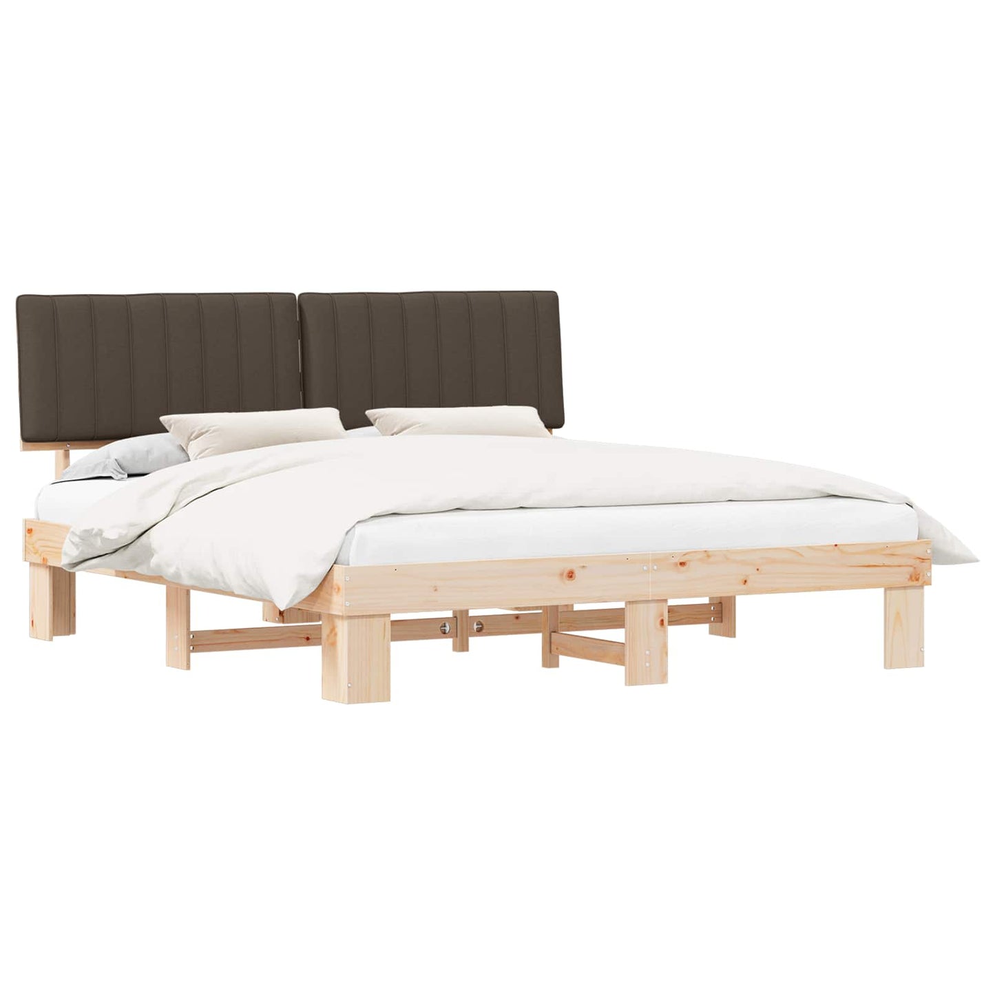 Letto con Testiera Rivestita Talpa 180 x 200 cm Pino massello | homemem39