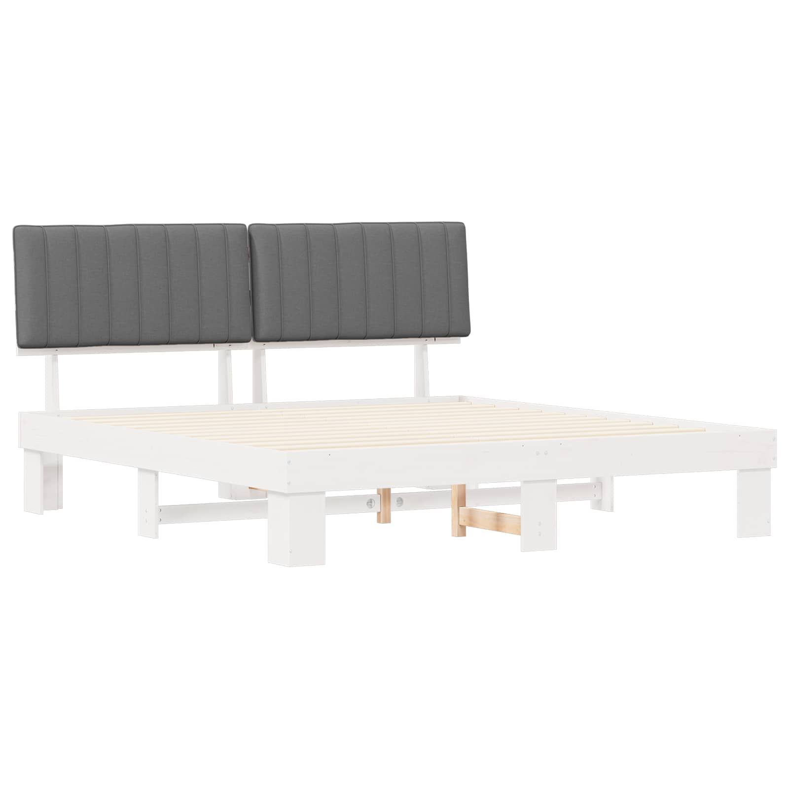 Letto con Testiera Rivestita Grigio chiaro 180 x 200 cm | homemem39