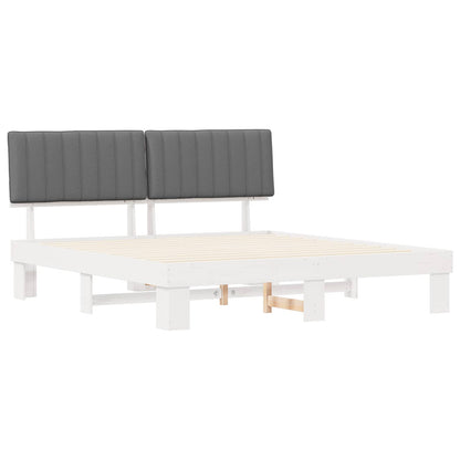 Letto con Testiera Rivestita Grigio chiaro 180 x 200 cm | homemem39