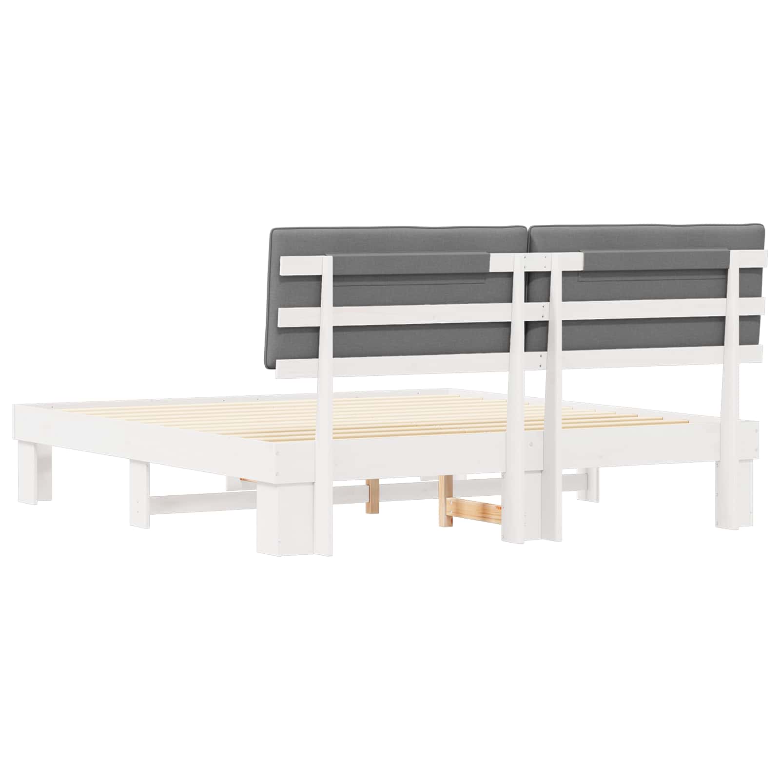 Letto con Testiera Rivestita Grigio chiaro 180 x 200 cm | homemem39