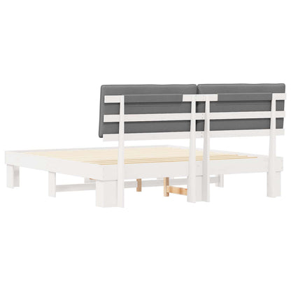 Letto con Testiera Rivestita Grigio chiaro 180 x 200 cm | homemem39