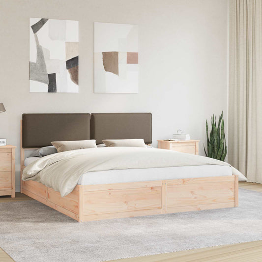 Letto con Testiera Rivestita Talpa 180 x 200 cm Pino massello | homemem39