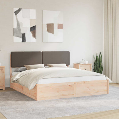 Letto con Testiera Rivestita Talpa 200 x 200 cm Pino massello | homemem39