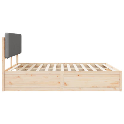 Letto con Testiera Rivestita Grigio chiaro 180 x 200 cm | homemem39