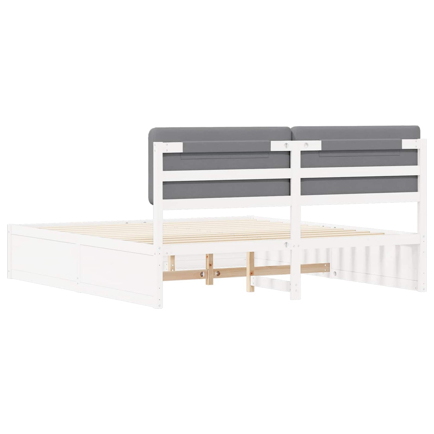 Letto con Testiera Rivestita Grigio chiaro 180 x 200 cm | homemem39