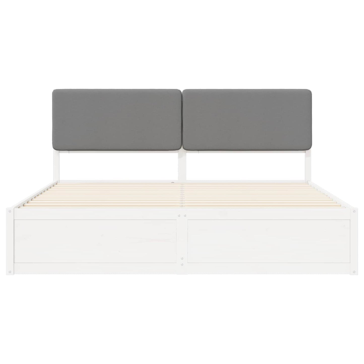 Letto con Testiera Rivestita Grigio chiaro 180 x 200 cm | homemem39