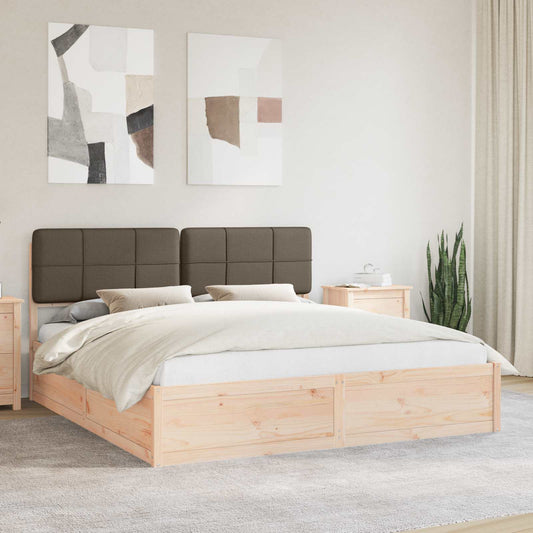 Letto con Testiera Rivestita Talpa 180 x 200 cm Pino massello | homemem39