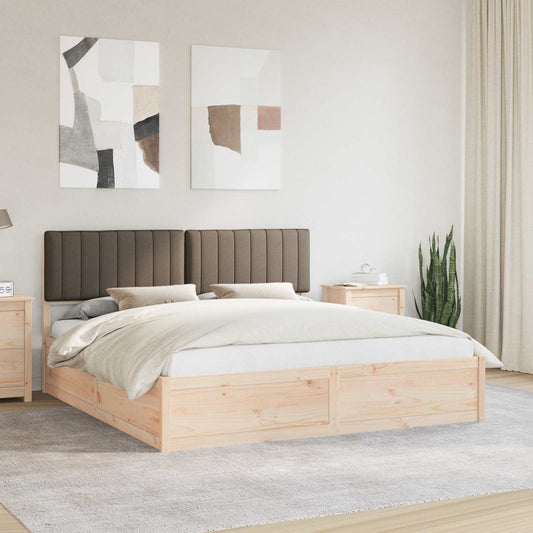 Letto con Testiera Rivestita Talpa 180 x 200 cm Pino massello | homemem39