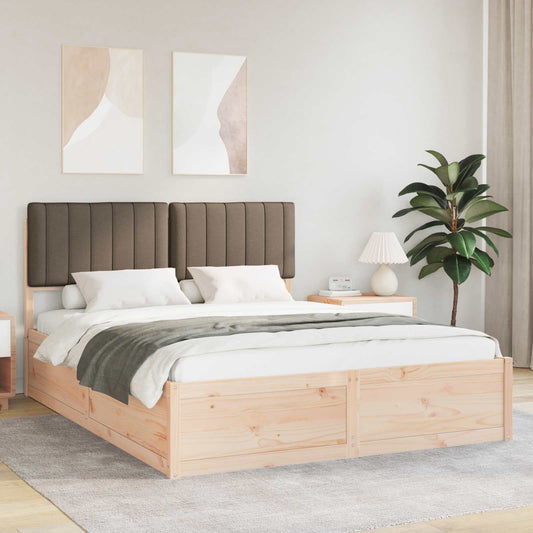 Letto con Testiera Rivestita Talpa 160 x 200 cm Pino massello | homemem39