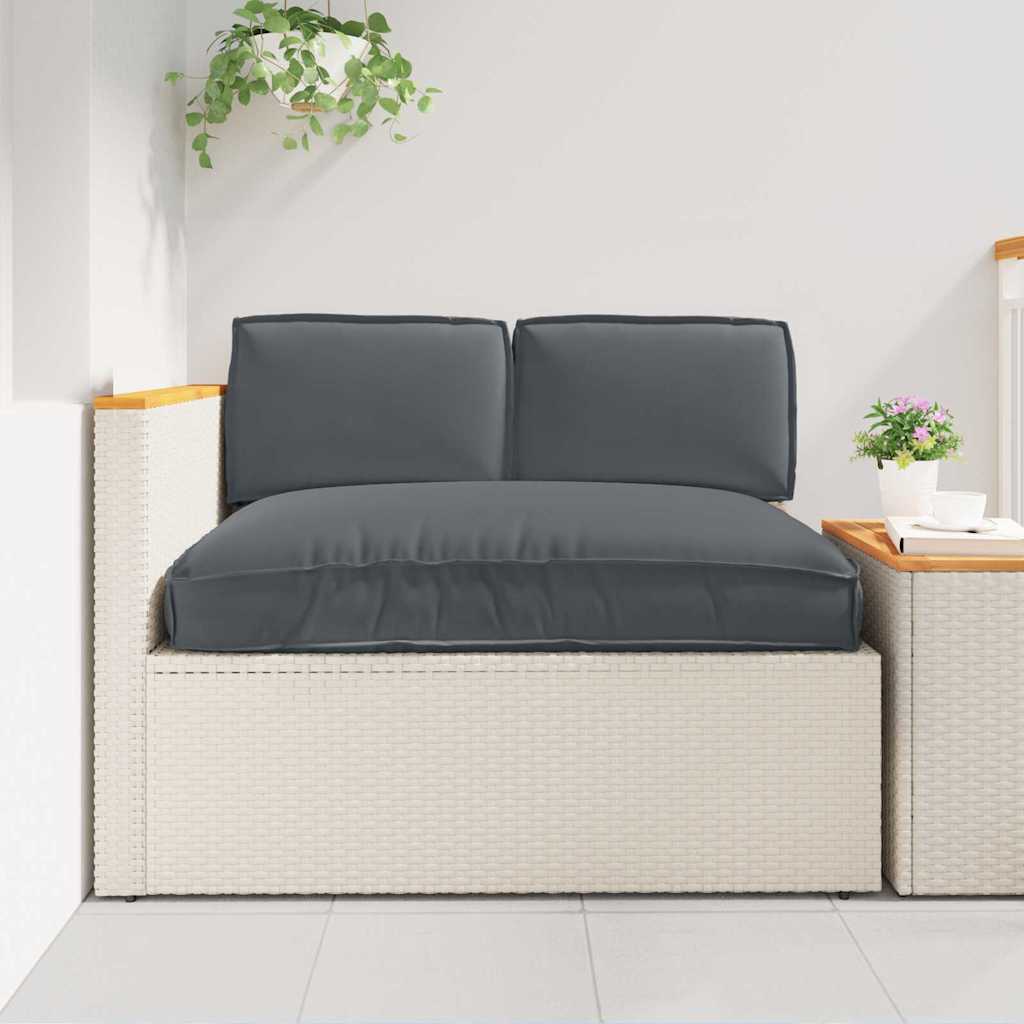 Set di Cuscini 3 pcs Antracite Tessuto Oxford