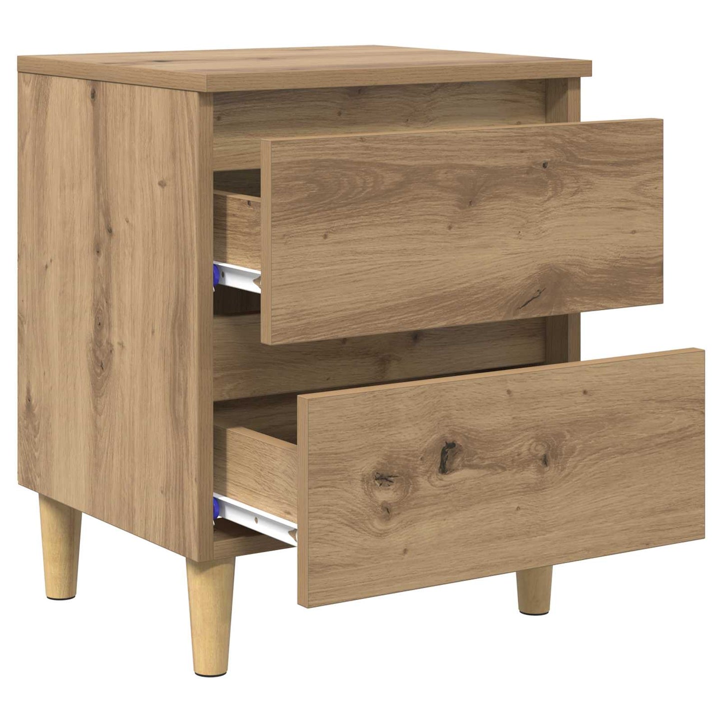 Armadietto per letto Rovere artigianale 40 x 35 x 50 cm | homemem39