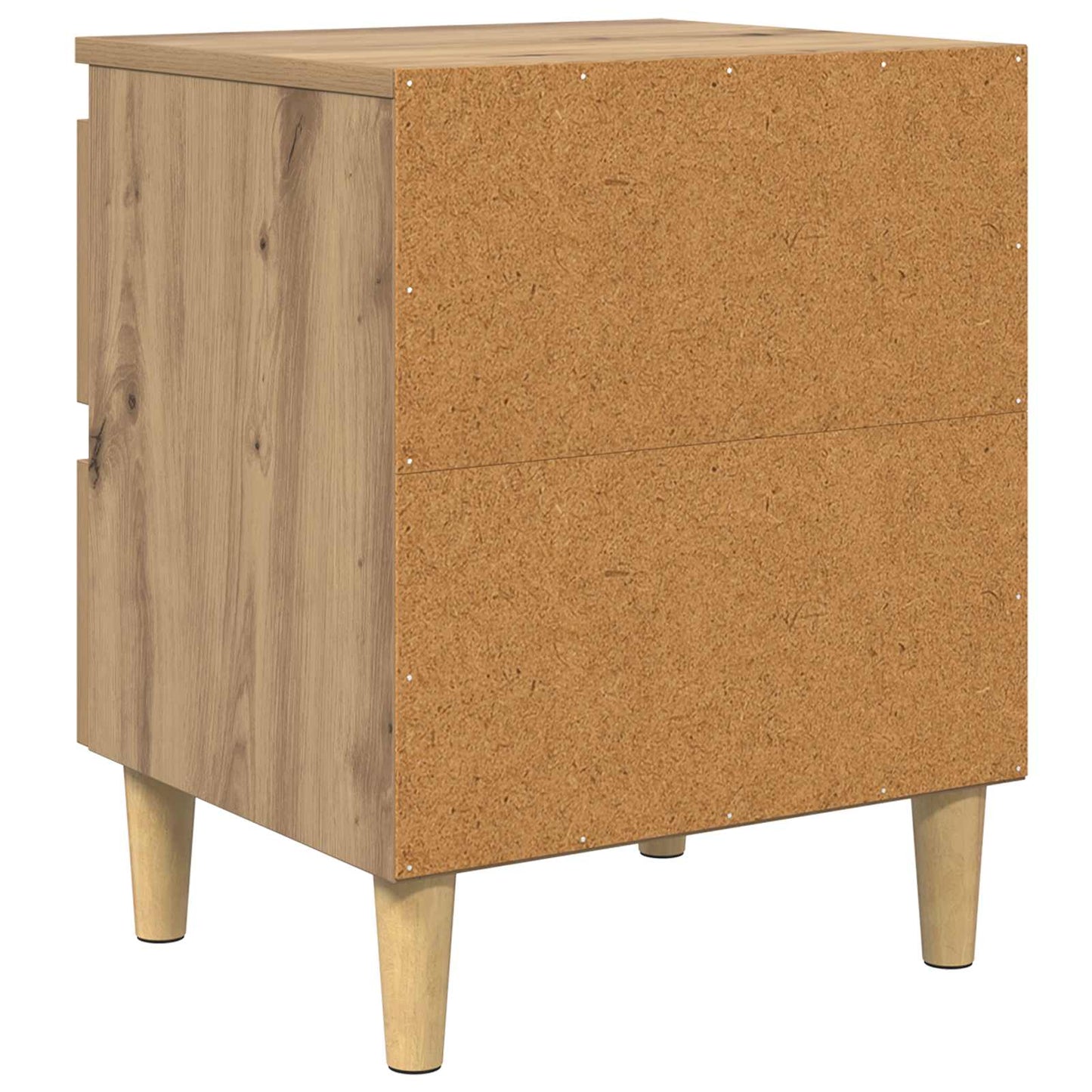 Armadietto per letto Rovere artigianale 40 x 35 x 50 cm | homemem39