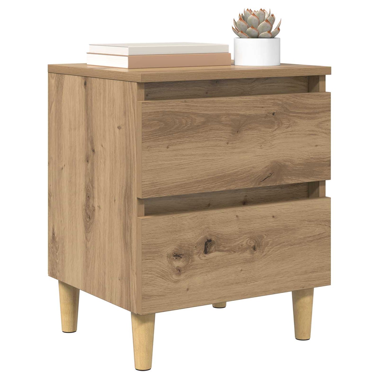 Armadietto per letto Rovere artigianale 40 x 35 x 50 cm | homemem39