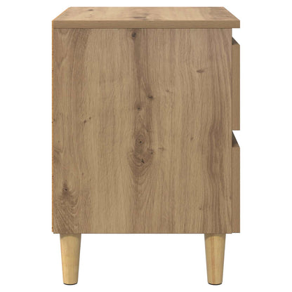 Armadietto per letto Rovere artigianale 40 x 35 x 50 cm | homemem39