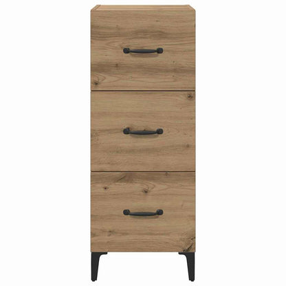 Credenza Rovere artigianale 34,5 x 34 x 90 cm Legno multistrato