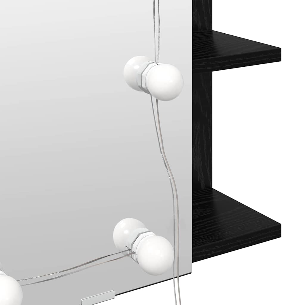 Mobiletto per specchio Rovere Nero 70 x 16,5 x 60 cm | homemem39