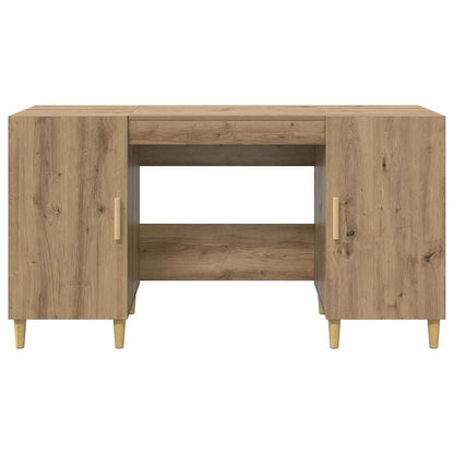 Scrivania Rovere artigianale 140 x 50 x 75 cm Legno multistrato | homemem39