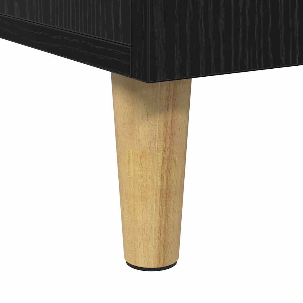Scrivania Rovere Nero 140 x 50 x 75 cm Legno multistrato | homemem39