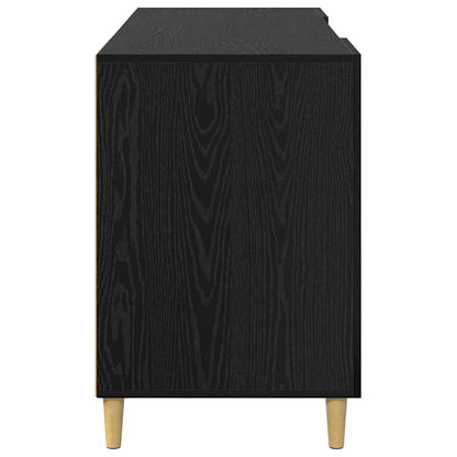 Scrivania Rovere Nero 140 x 50 x 75 cm Legno multistrato | homemem39