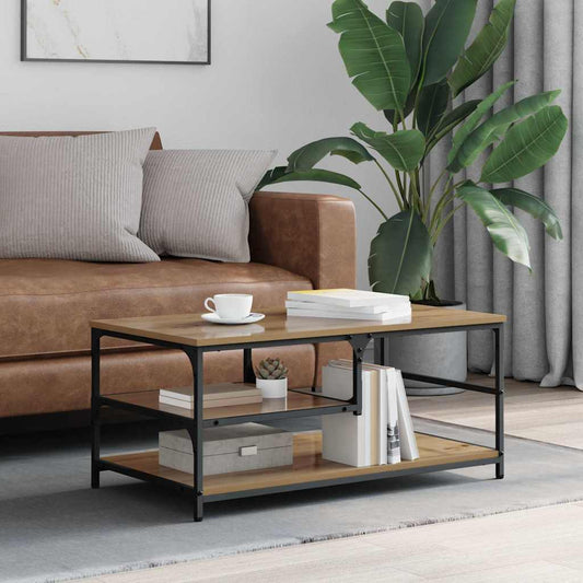 Tavolino da salotto Rovere artigianale 90 x 49 x 40 cm